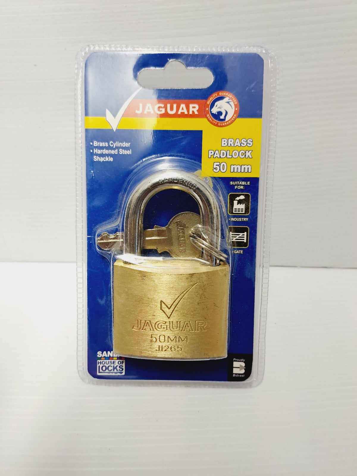 50mm Jaguar Solid Brass Padlock