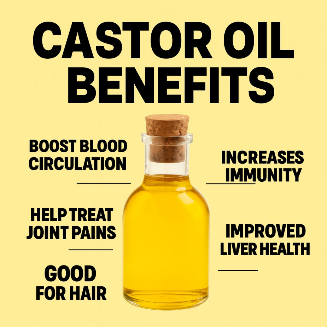 Nautica Organics|1LT Certified Organic Cold-Pressed Castor Oil |Hexane-Free