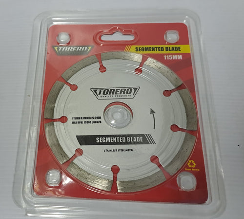 Torero Diamond Segmented blade 115mm