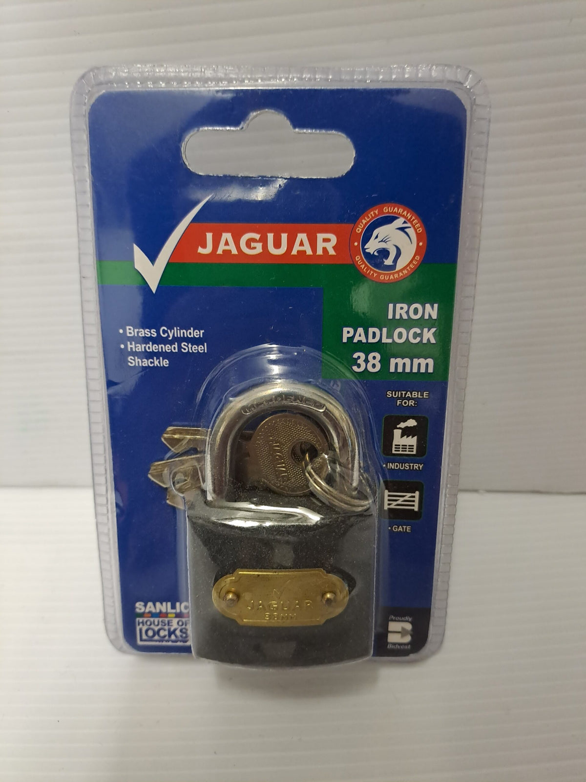 Jaguar 38mm Iron Padlock