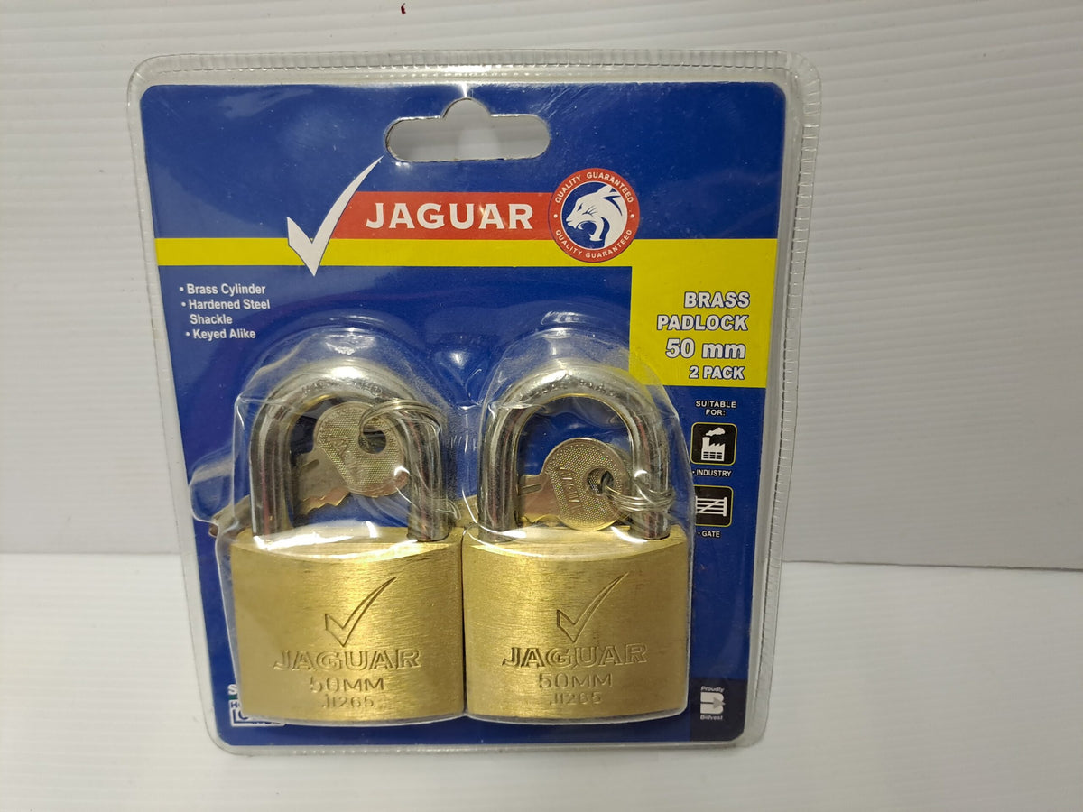 Jaguar key alike brass lock