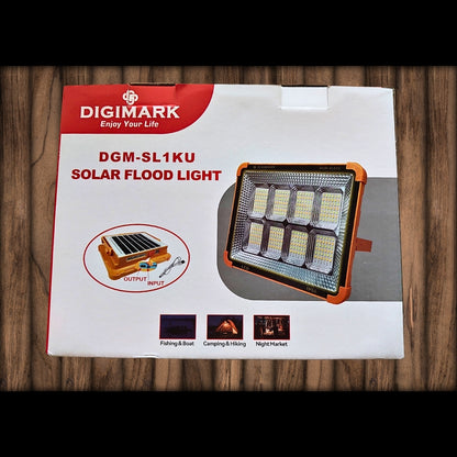1000W Rechargeable Solar Flood Light | Built-In Solar Panel | LED Light