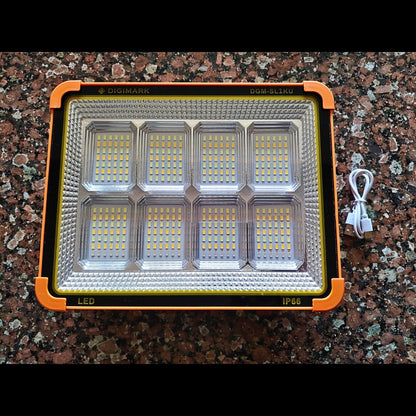 1000W Rechargeable Solar Flood Light | Built-In Solar Panel | LED Light