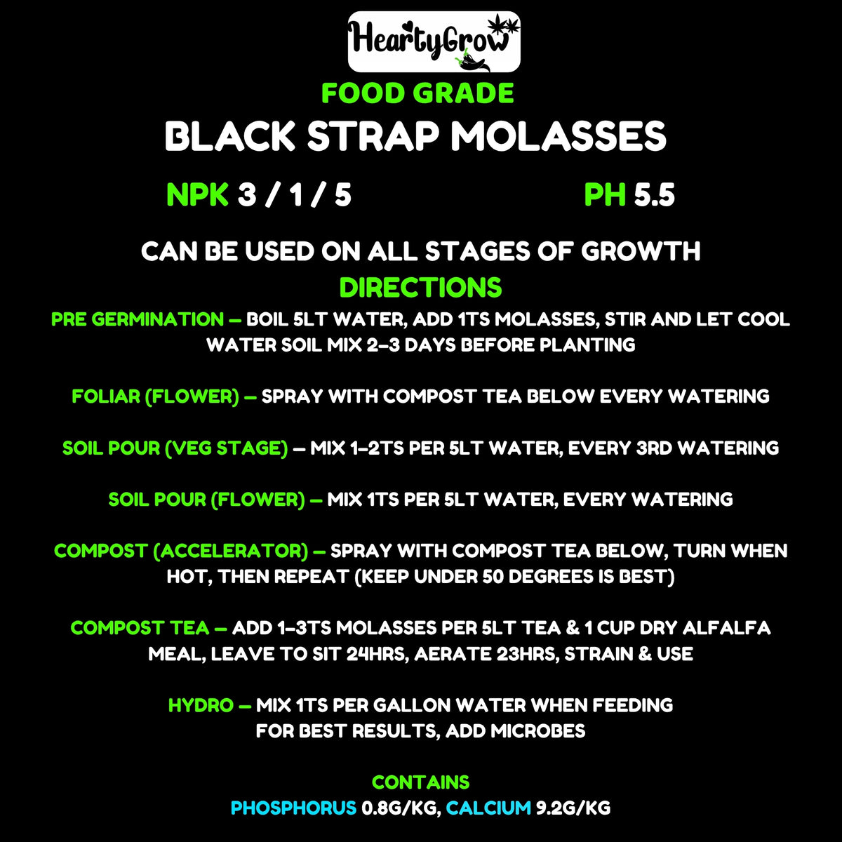 Black Strap Molasses 2kg |Value Size| [Unsulphered]
