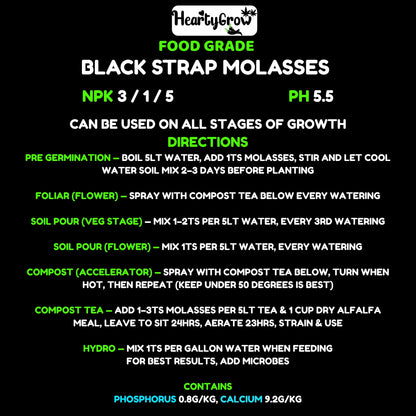 Black Strap Molasses 2kg |Value Size| [Unsulphered]