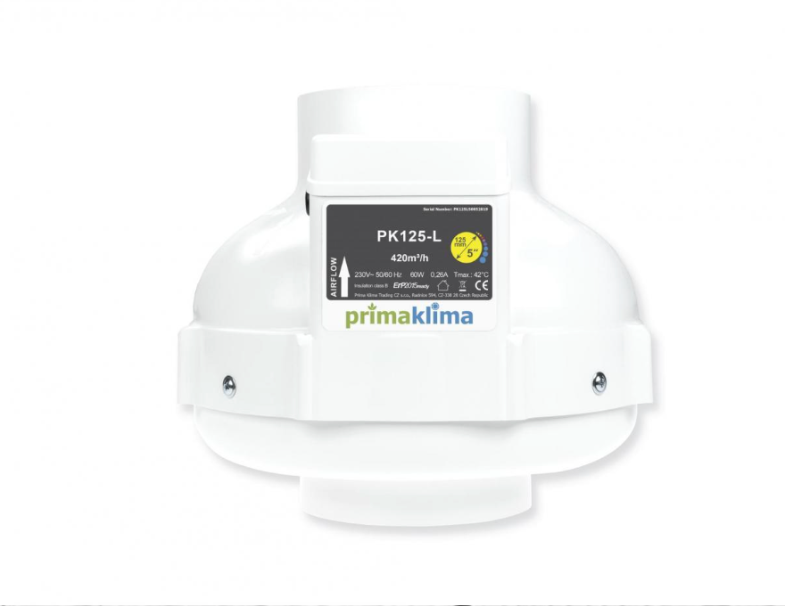 Prima Klima PK125-L Inline Fan – 125mm (1-Speed)